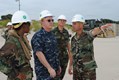 Us Navy 100818 N 1580K 303 Capt Paul Webb Explains To Adm J C Harvey Jr The Logistical And Technological Advantages Of The Navy Elevated Causeway System Modular Elcas M